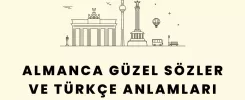almanca güzel sözler ve anlamları